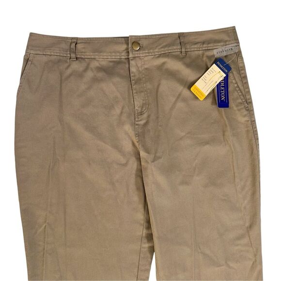 NWT Pendleton Classic Straight Leg Womens Pants Size 16 Tan Light Khaki - Picture 2 of 11